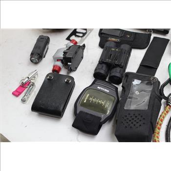 Spy Gear Laser Tripwire, Simmons 10x25 Binoculars And More Bulk Lot, 12+ Pieces