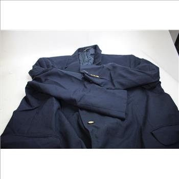 Stafford Travel Classic Fit Navy Blue Men's Suit Jacket Size 46 Short