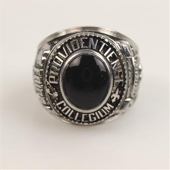 Stainless Steel Black Stone Class Ring