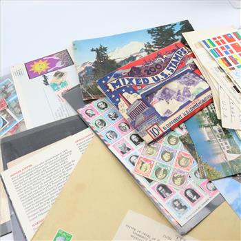 Stamps And Postcards, 1+ Lbs