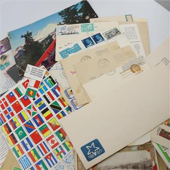 Stamps And Postcards, 1+ Lbs
