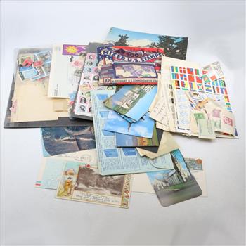 Stamps And Postcards, 1+ Lbs