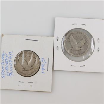 Standing Liberty Silver Quarter, 2 Pieces