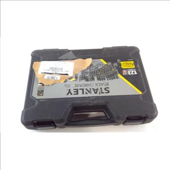 Stanley Black Chrome 123 Piece Socket Set