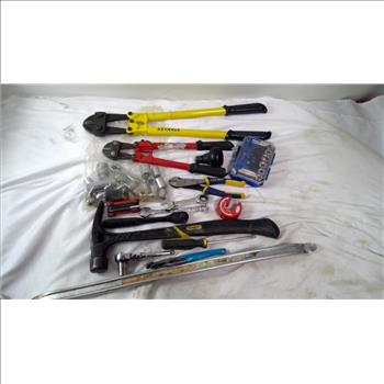 Stanley Bolt Cutters, Kobalt 35 Pc. Righht Angle Bit Set, And More, 13+ Pieces