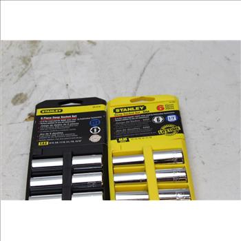 Stanley Deep Socket Sets, 2 Sets