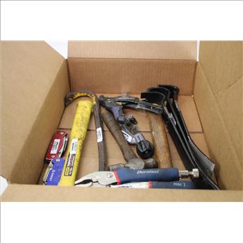Stanley Engineer Hammer, Pry Bars, Duralast Locking Grip Pliers, And More, 12 Pieces
