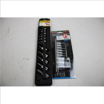 Stanley, Power Torque, Bit Socket Sets, Star Bit Set, Square Bit Set, 4 Pieces