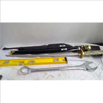 Stanley Pro I-Beam Level, Samurai Sword, Crosman Air Rifle, 2