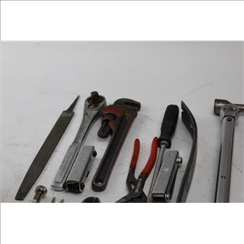 Stanley Pry Bar, Craftsman Torque Handle And More Various Tools, 10+ Pieces