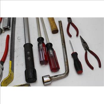 Stanley Pry Bar, Craftsman Torque Handle And More Various Tools, 10+ Pieces