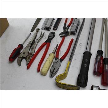 Stanley Pry Bar, Craftsman Torque Handle And More Various Tools, 10+ Pieces