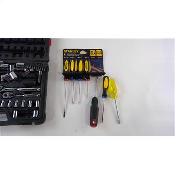Stanley Socket Set And Screwdriver Set, 10+ Pieces