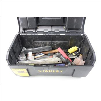 Stanley Tool Box With Assorted Tools, 10+ Pieces