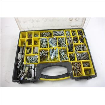 Stanley Tool Box With Bolts, Nuts, Screws And More, 10+ Pieces