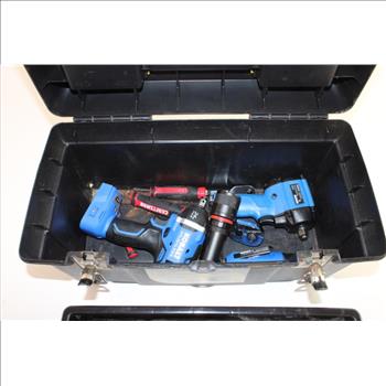 Stanley Tool Box With Kobalt Tools And More, 5+ Pieces