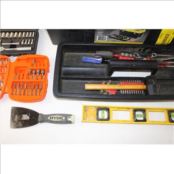 Stanley Tool Box With Socket Set, Screwdrivers, And More, 20+ Pieces