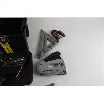 Stanley Tool Box With Socket Set, Screwdrivers, And More, 20+ Pieces