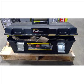 Stanley Toolbox With Tools & Equipment, 20+ Pieces