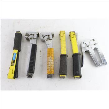 Staple Gun, Heavy Duty Hammer Tacker, And More, 6 Pieces