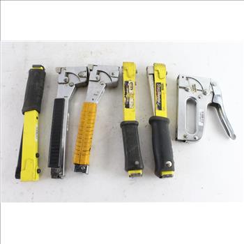 Staple Gun, Heavy Duty Hammer Tacker, And More, 6 Pieces