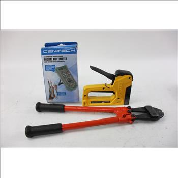 Stapler, Bolt Cutters, Digital Multimeter And More 10+ Pieces