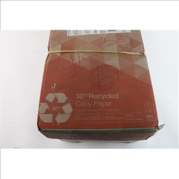 Staples 30% Recycled Copy Paper, 2500 Sheets