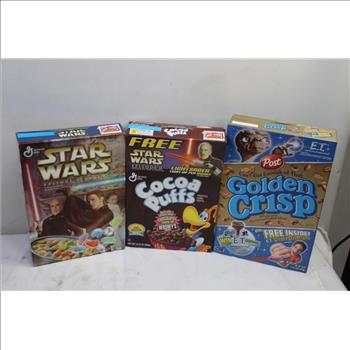 Star Wars Cereal Boxes And Chip Bags