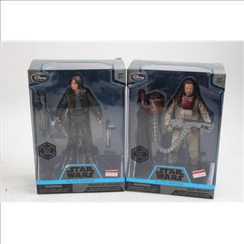 Star Wars Elite Series Action Figures - Sergeant Jyn Erso, Chirrut Imwe, And More, 4 Pieces
