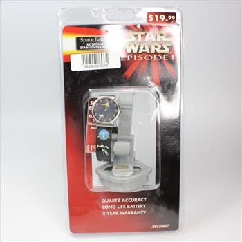 Star Wars Episode I Space Battle Rotating Starfighter Disk Watch