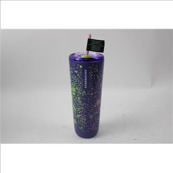 Starbucks Purple Cup, Wire Star LED String Lights, And Mini Radio/Speaker, 3 Pieces