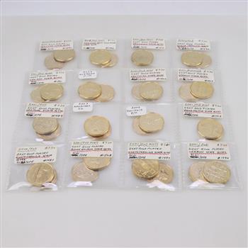 Statehood Gold Plated Quarters, 30+ Pieces