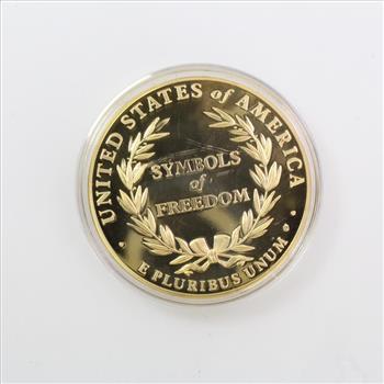 Statue Of Liberty Token With Green Crystal, Comes With CoA