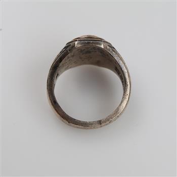 Sterling Silver 10kt Gold Accent Class Ring