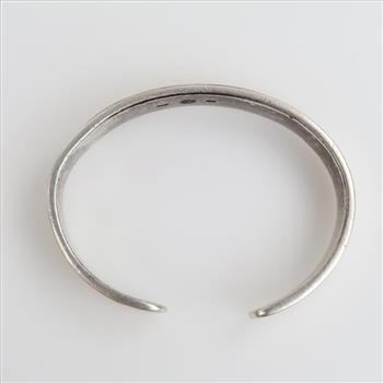 Sterling Silver 14kt Gold Accent Cuff Bracelet
