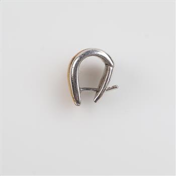 Sterling Silver 18kt Gold Accent Earring