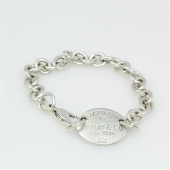 Sterling Silver 22.8g Tiffany & Co. Chain Bracelet