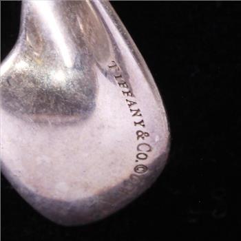 Sterling Silver 2.7g Tiffany & Co. Frank Gehry Orchid Drop Necklace