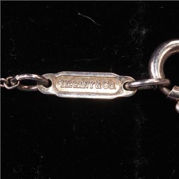 Sterling Silver 2.7g Tiffany & Co. Frank Gehry Orchid Drop Necklace