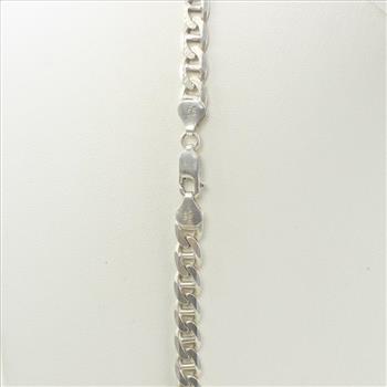 Sterling Silver Anchor Chain Necklace