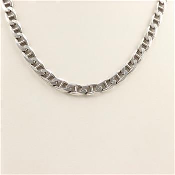 Sterling Silver Anchor Chain Necklace