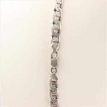 Sterling Silver Anchor Chain Necklace