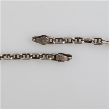 Sterling Silver Anchor Chain Necklace