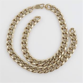 Sterling Silver And GP Necklace
