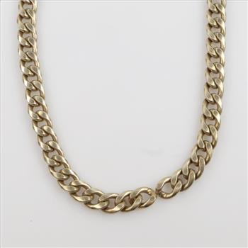 Sterling Silver And GP Necklace