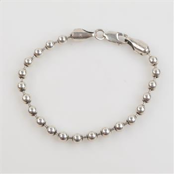 Sterling Silver Ball Chain Bracelet
