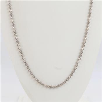 Sterling Silver Ball Chain Necklace