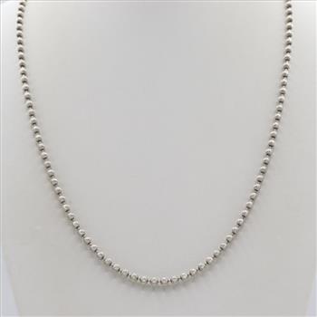 Sterling Silver Bead Necklace