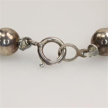 Sterling Silver Beaded Bracelet, 10kt Gold Accent Beads