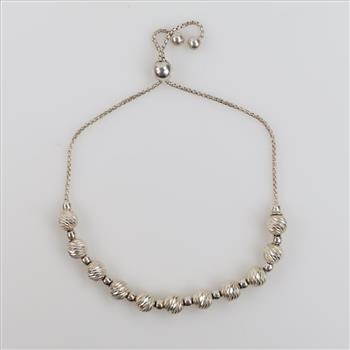 Sterling Silver Beaded Bracelet